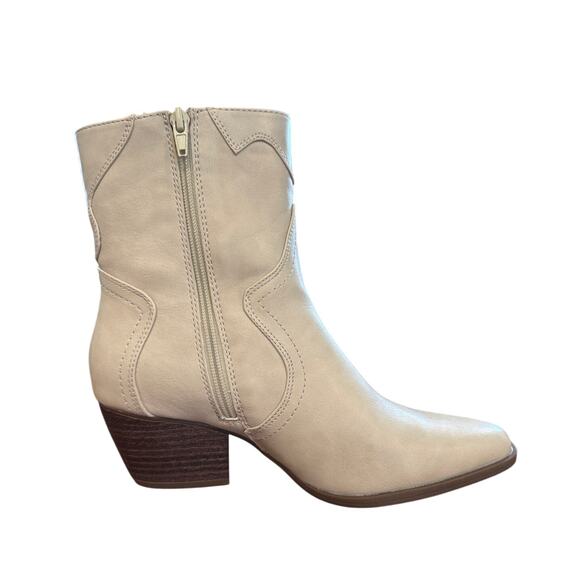 Wonderly Justice Ladies Booties in Bone White, Size 8 - Picture 1 of 7